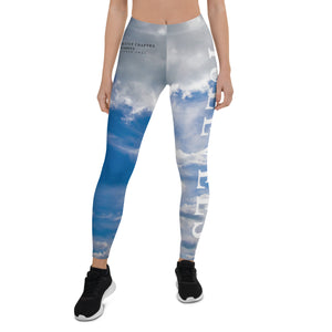 Sky Blue Graphic Leggings